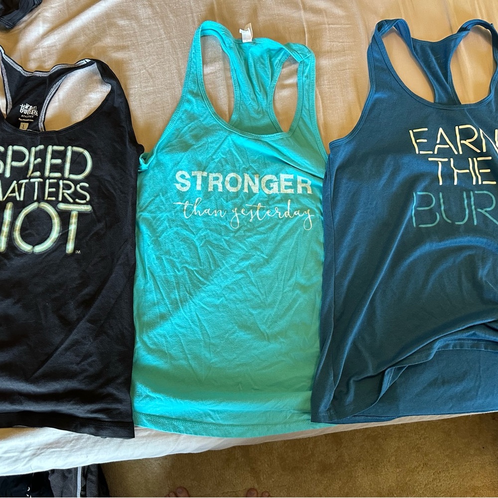 Workout tank top bundle, all size large